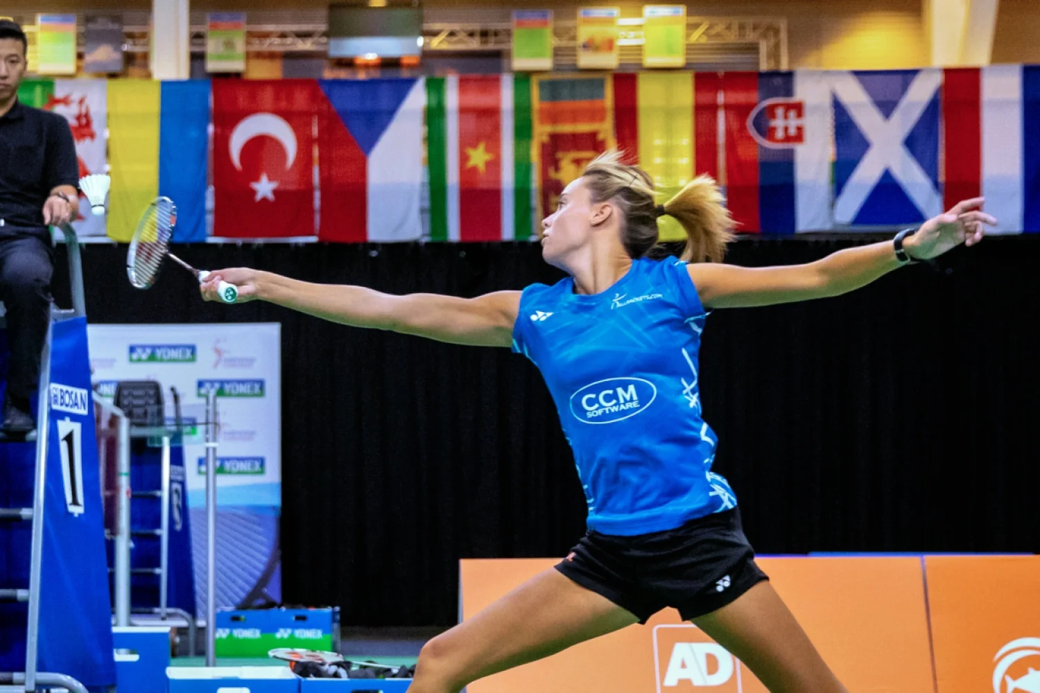 Badmintonemigrante Soraya de Visch Eijbergen reekshoofd in Dublin