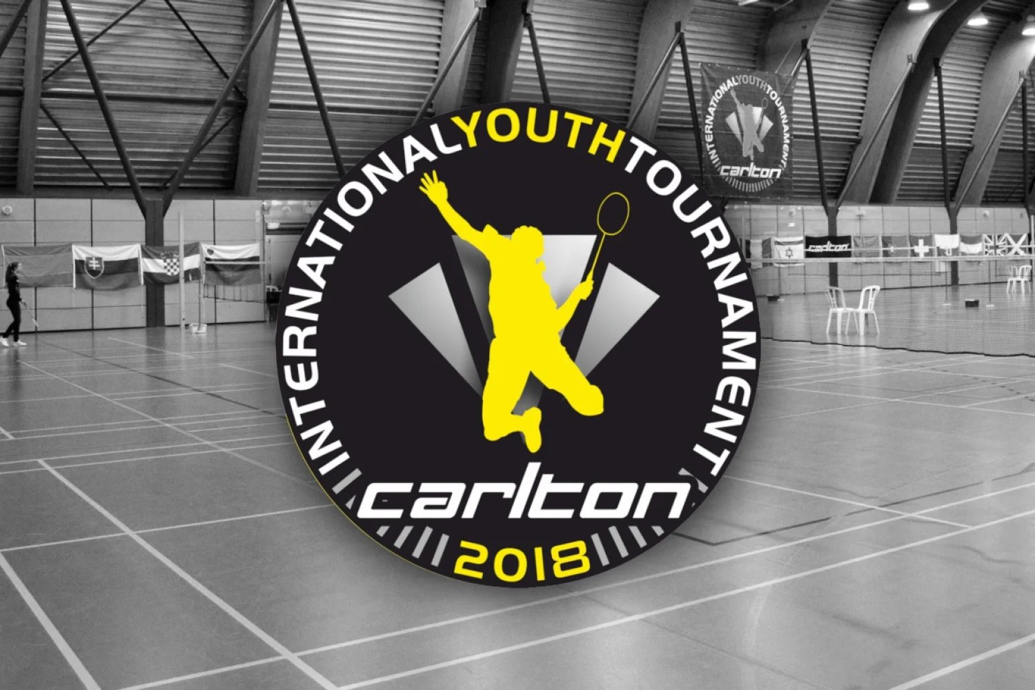 Topbadminton tijdens 42e Carlton International Youth Tournament in Hoensbroek