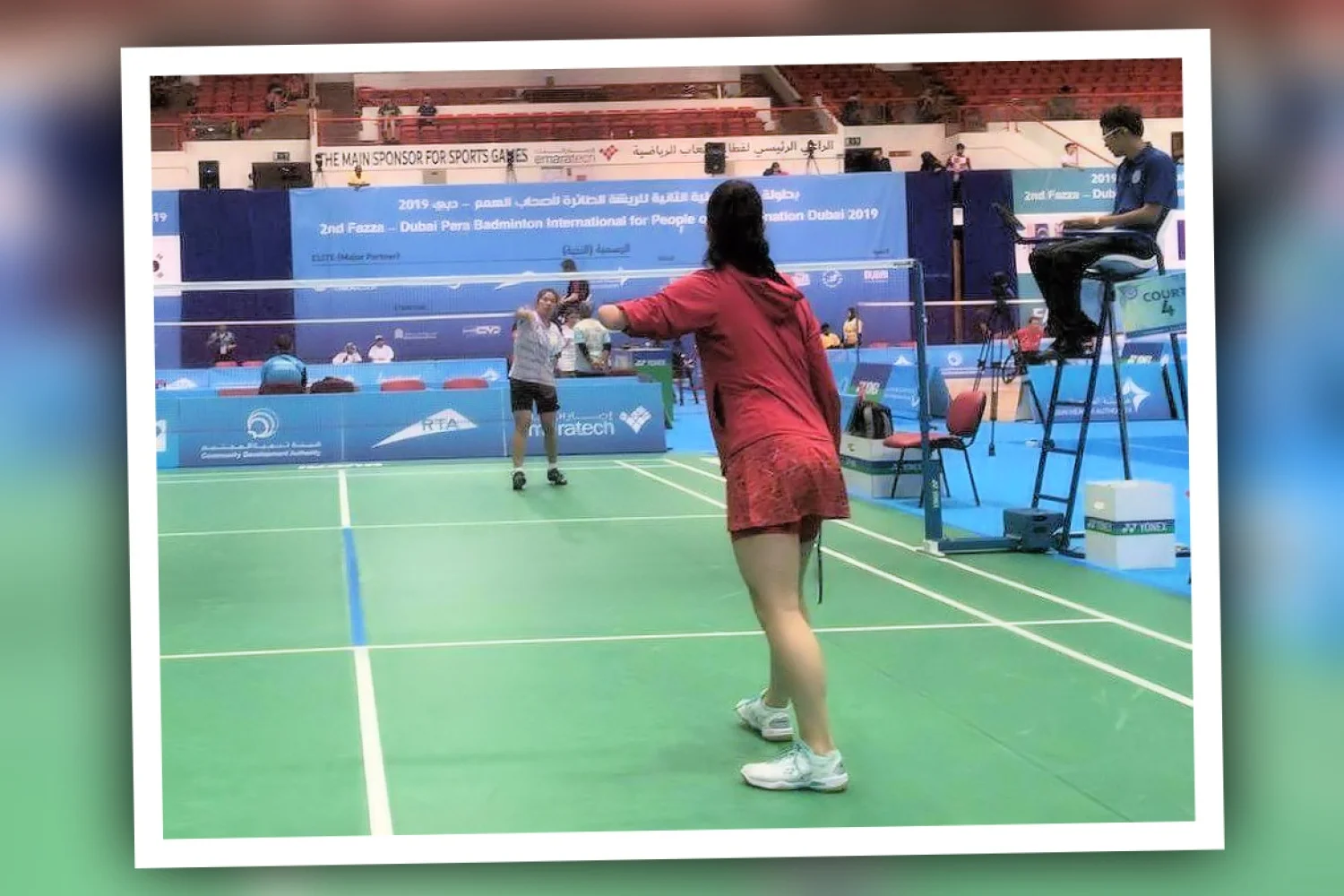 Geen winst voor parabadmintonners Megan Hollander en Mark Hollander in Dubai