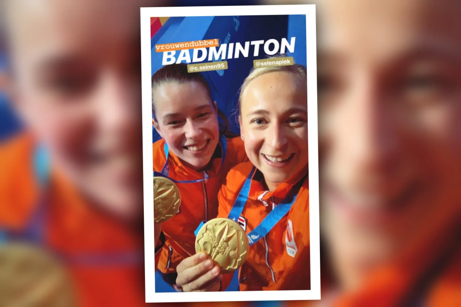 Goud voor Selena Piek en Cheryl Seinen bij European Games 2019