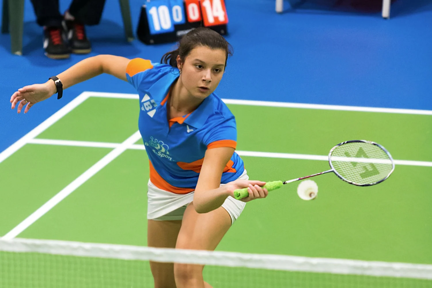 Badmintonteam Serge Mayer overklast Amersfoort tijdens kick-off Nederlandse Badminton Eredivisie