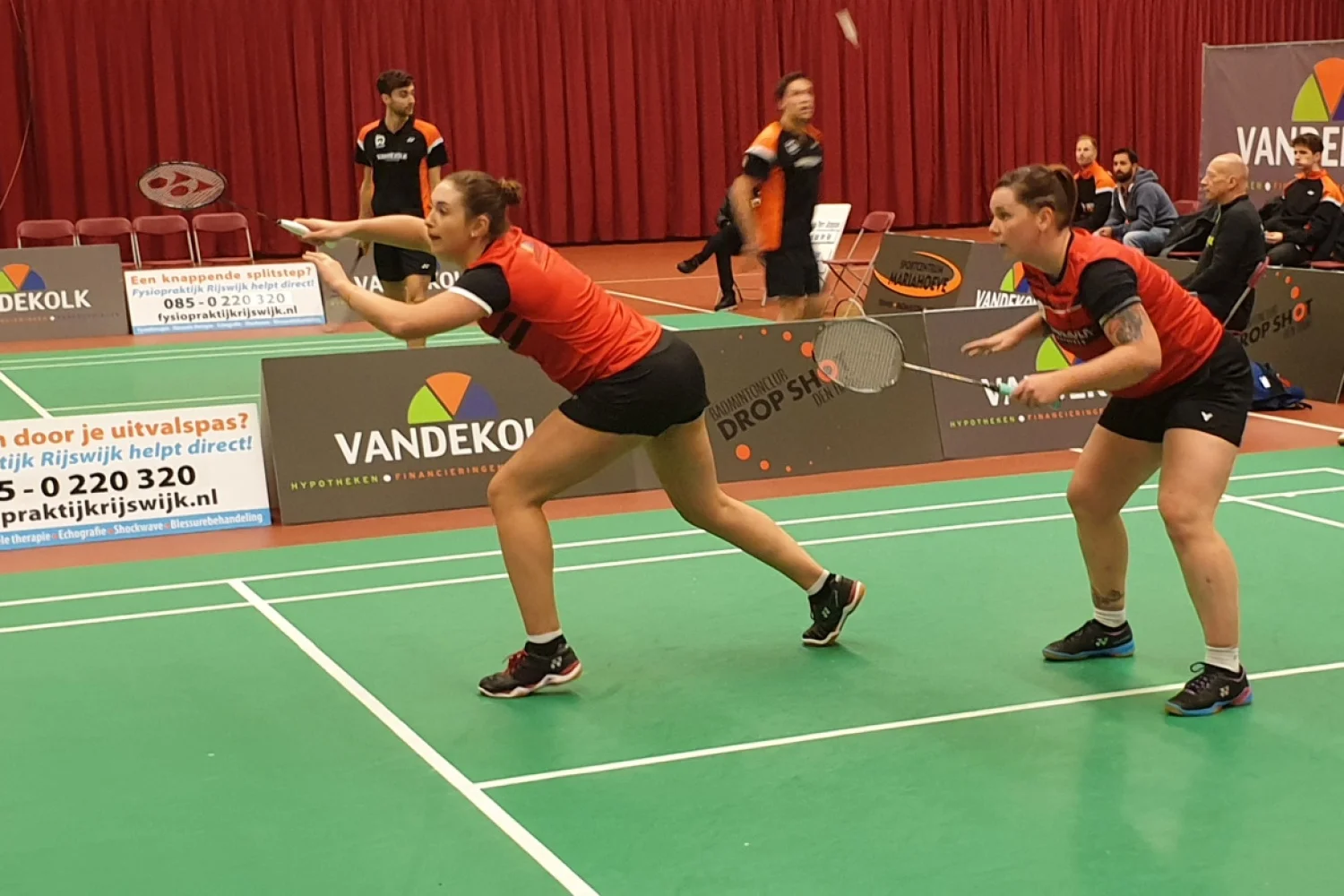 Teleurstellende start in kampioenspoule Nederlandse Badminton Eredivisie voor Drop Shot