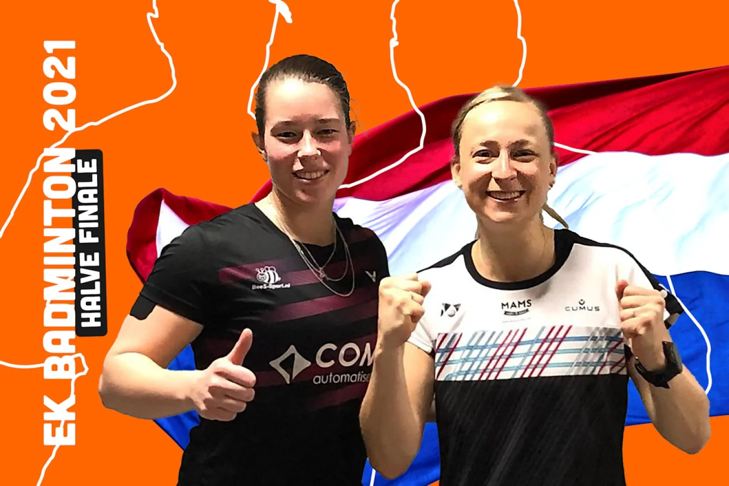 Cheryl Seinen en Selena Piek naar halve finale EK Badminton