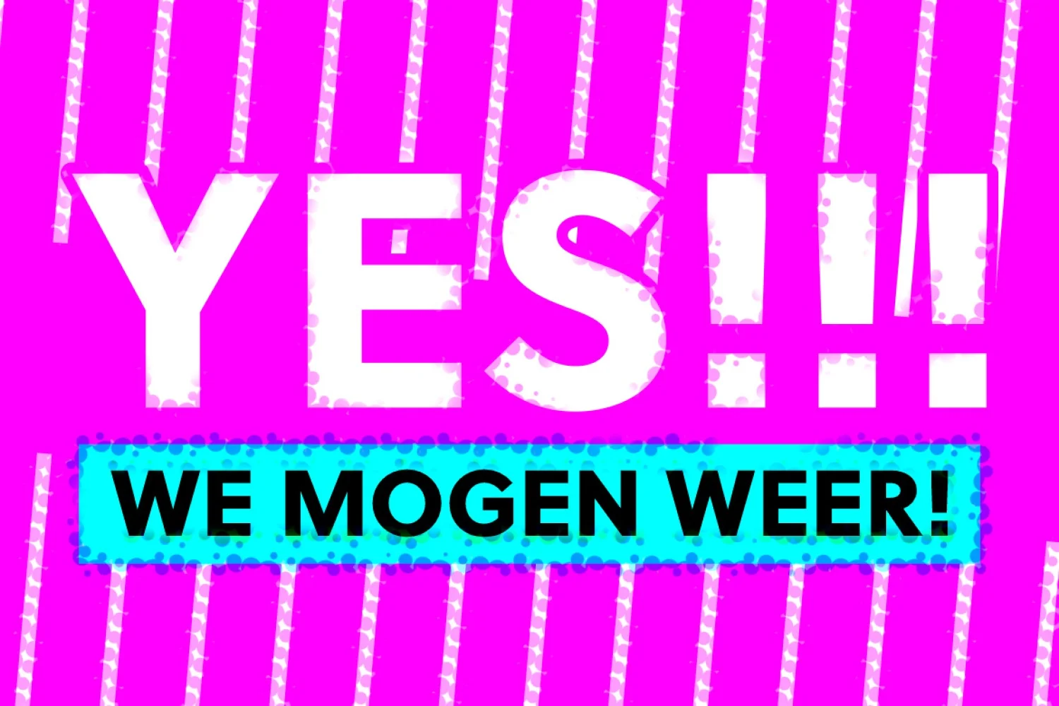 Yes, we mogen weer badmintonnen!