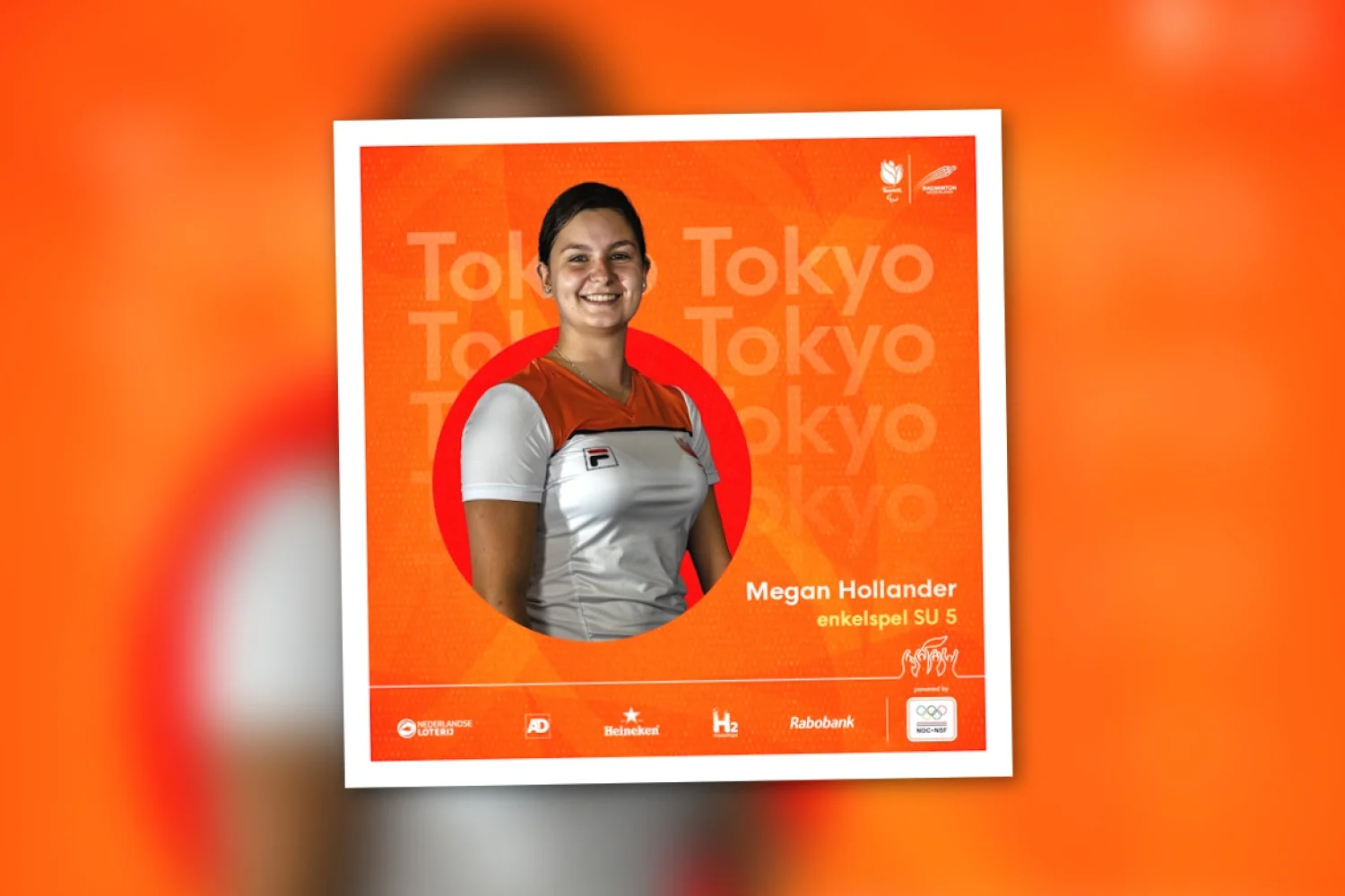 Voorbeschouwing parabadmintonner Megan Hollander tijdens Paralympische Spelen