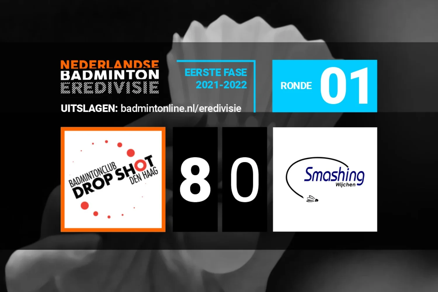 Drop Shot dominant in openingsronde Nederlandse Badminton Eredivisie