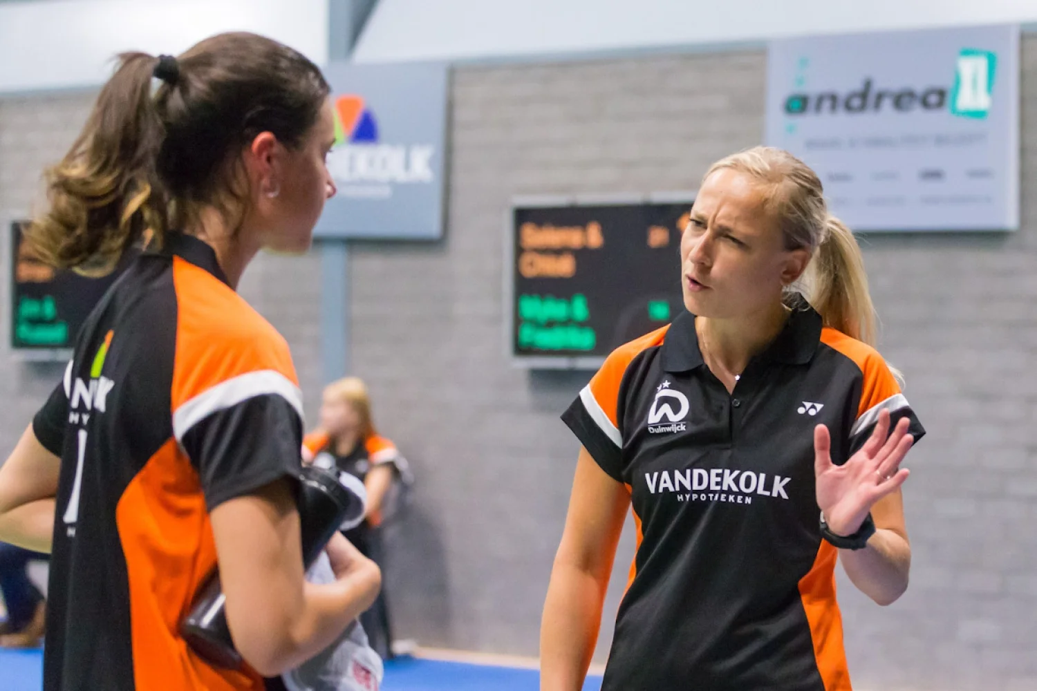 Finale landskampioenschap Badminton Eredivisie tussen Almere en Duinwijck