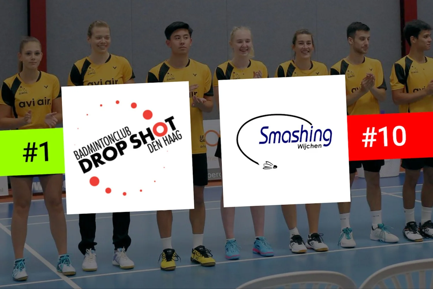 Drop Shot en Smashing elkaars tegenpolen in Nederlandse Badminton Eredivisie