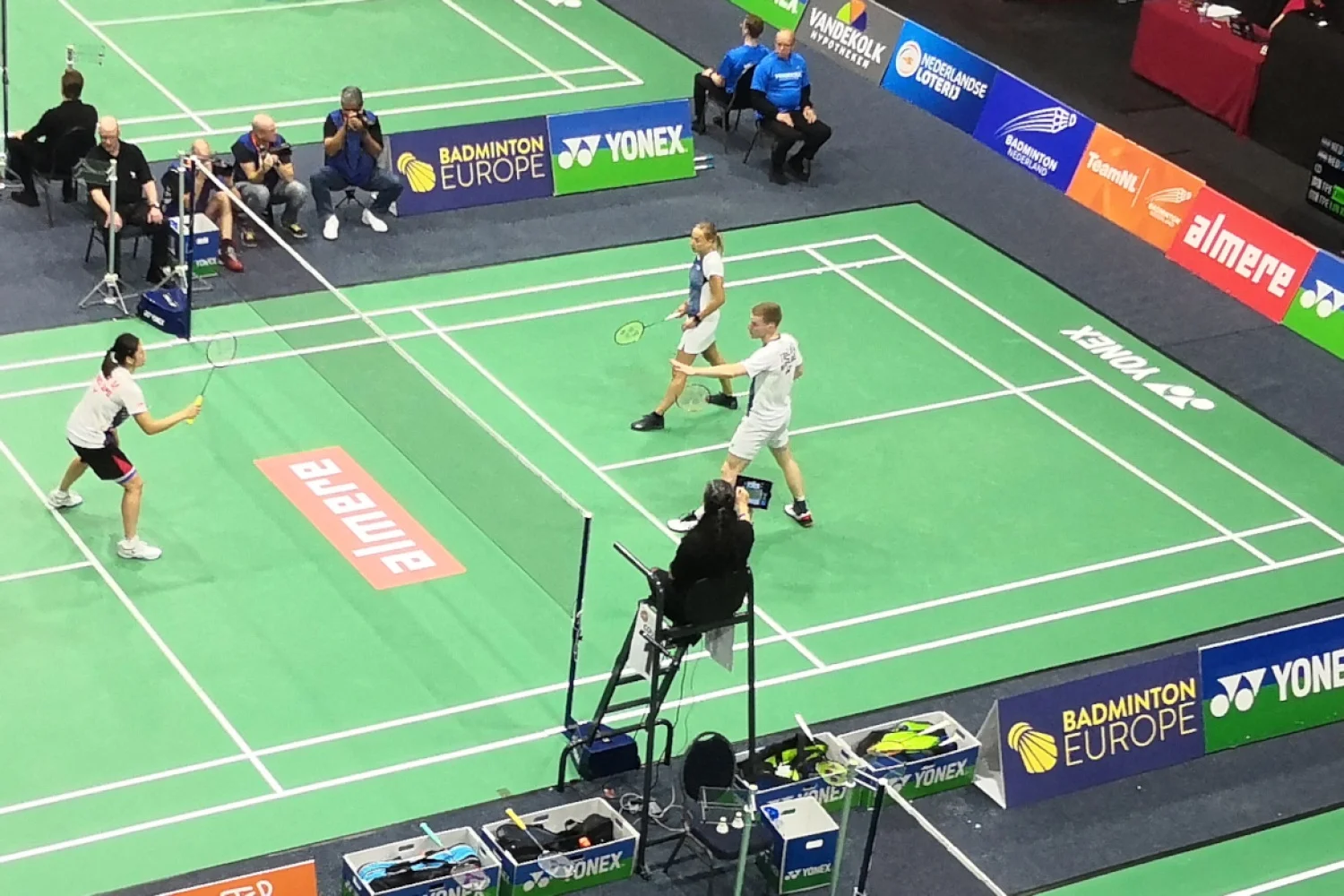 Piek/Tabeling en Jille/Seinen naar halve finale op Yonex Dutch Open 2022