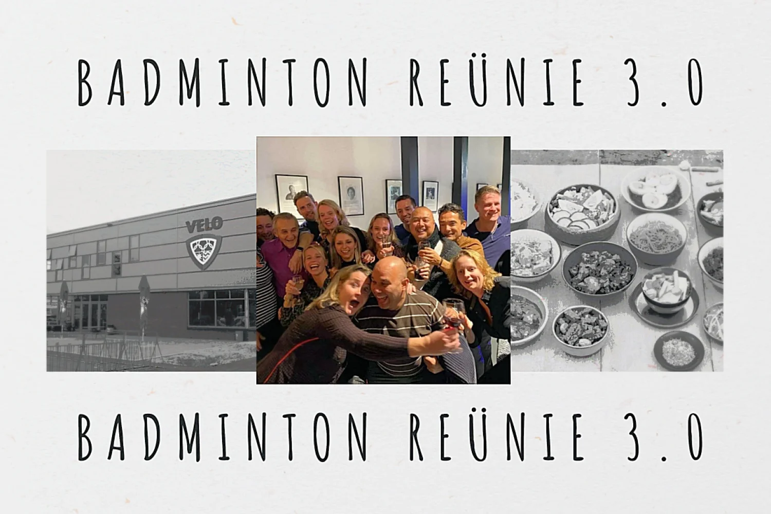 Badminton Re&uuml;nie 3.0 op zaterdag 7 januari in Wateringen