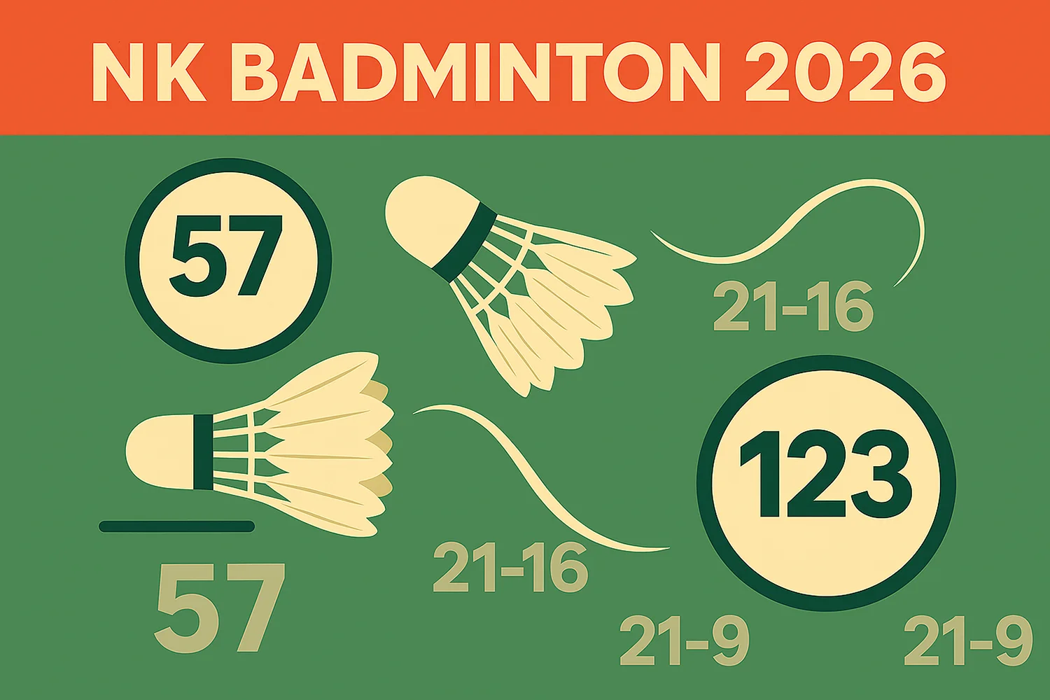 Het NK Badminton 2026 in cijfers