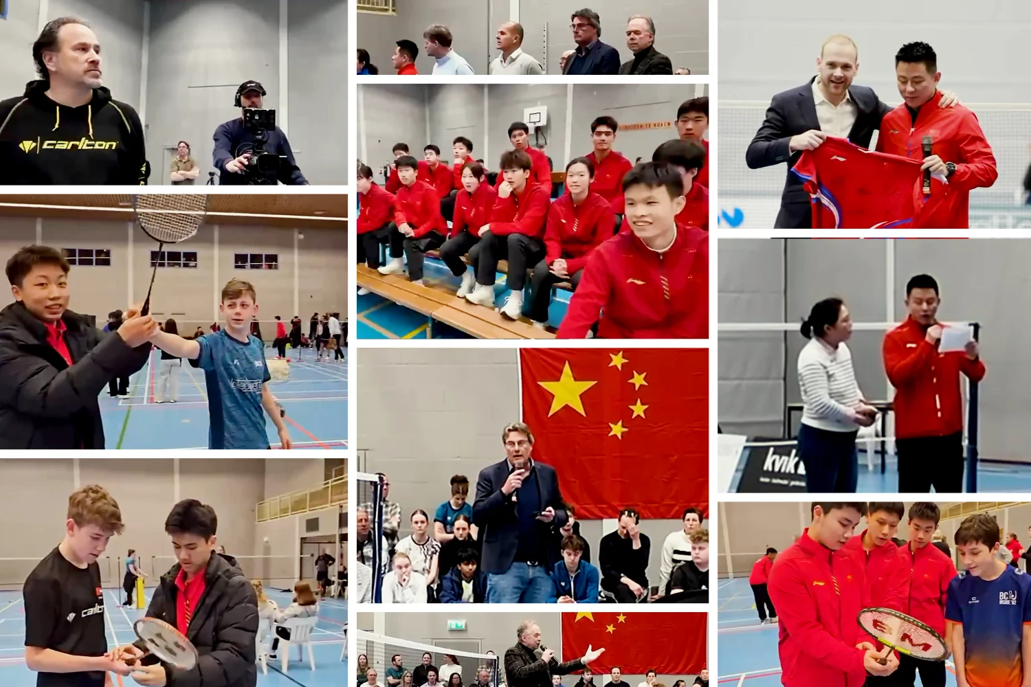 VIDEO: Wereldkampioen Chen Long en Dicky Palyama brengen badmintonwerelden samen in Amersfoort