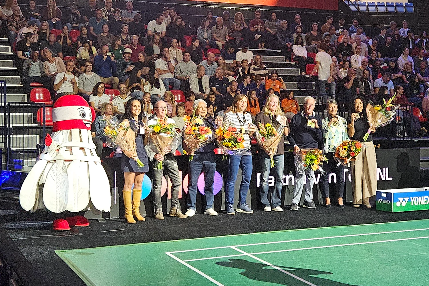 Badmintonveteranen gehuldigd tijdens finaledag Dutch Open in Den Bosch