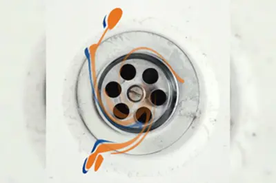 De badkuip loopt leeg