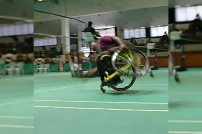 Marcel Smouter: 'De karretjes van het aangepast badminton'