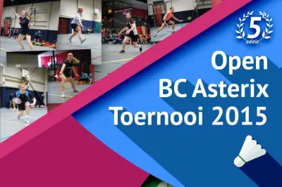 Asterix Open toernooi dit jaar ook voor eerste divisie spelers!