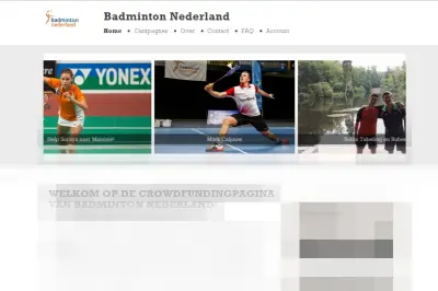 Lancering crowdfunding-platform Badminton Nederland