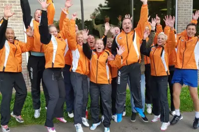 Slotdag badmintonveteranen tijdens Kent Masters Gold 2015