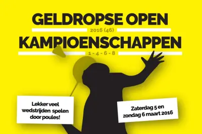 5 en 6 maart Geldropse Open 2016