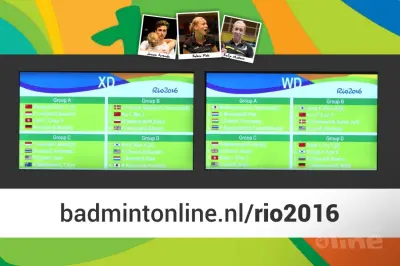 Loting Olympisch badmintontoernooi voor Jacco Arends, Selena Piek en Eefje Muskens bekend
