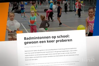 Badmintonnen op school: gewoon een keer proberen!