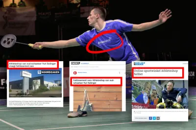 Sponsor Nederlandse topbadmintonner Mark Caljouw failliet?