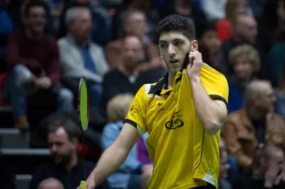 Syrische vluchteling Aram Mahmoud badmintonwinnaar in Gorredijk