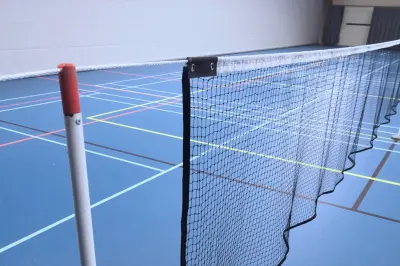 hoogte badmintonnet