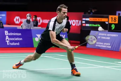 Badmintonner Mark Caljouw verliest thriller op Toyota Thailand Open