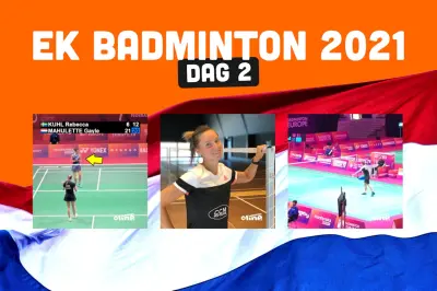 Achtste finales voor singelaars op EK Badminton