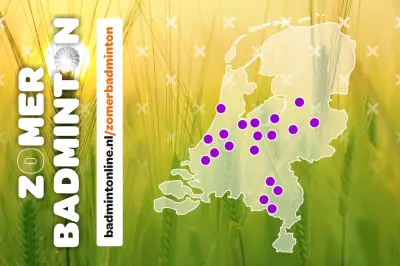 Ook in 2022 zomerbadminton op meer dan 20 locaties in heel Nederland!