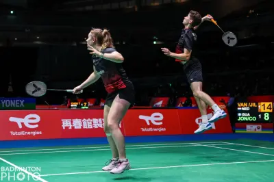 WK Badminton 2022: Chinese wereldtoppers te sterk voor Debora Jille en Ties van der Lecq