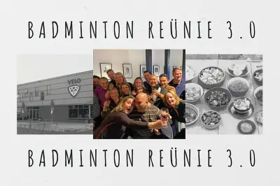 Badminton Re&uuml;nie 3.0 op zaterdag 7 januari in Wateringen