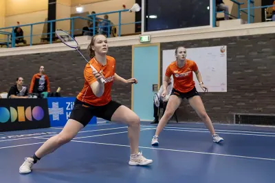 Nederlandse badmintonteams in actie bij EK in Polen