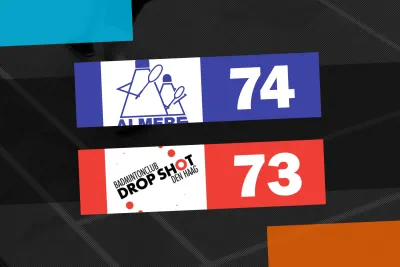 Nederlandse Badminton Eredivisie Update: Drop Shot deelt tik uit aan Duinwijck, Almere voelt de hete adem