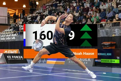 Wereldranglijst Badminton 5 mei 2026: singelaar Noah Haase stap voor stap naar top 150